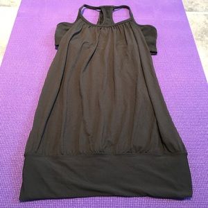 Lululemon Black Workout Tank with Bra